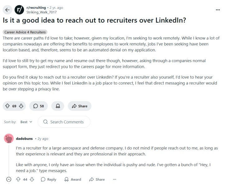 Recruiter Reddit - Blog - JobStars USA