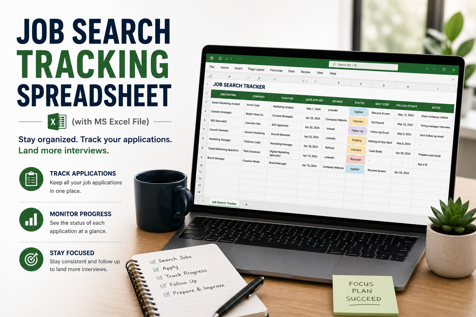 Job Search Tracking Spreadsheet - Job Seekers Blog - JobStars USA