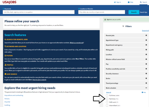 Part Time Jobs on USAJOBS - Job Seekers Blog - JobStars USA