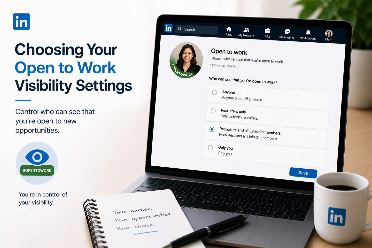 Choosing Your 'Open to Work' Visibility Settings on LinkedIn - Blog - JobStars USA