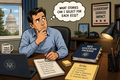 Federal job seeker contemplating ECQs for application.