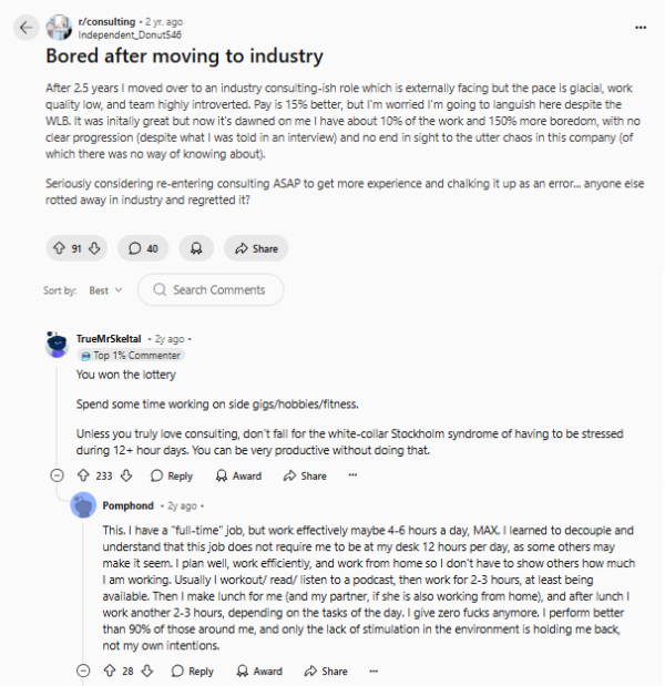 Consulting to Industry Reddit - Blog - JobStars USA