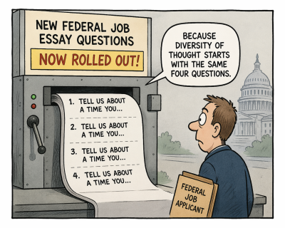 Four Essay Questions Political Cartoon - Job Seekers Blog - JobStars USA