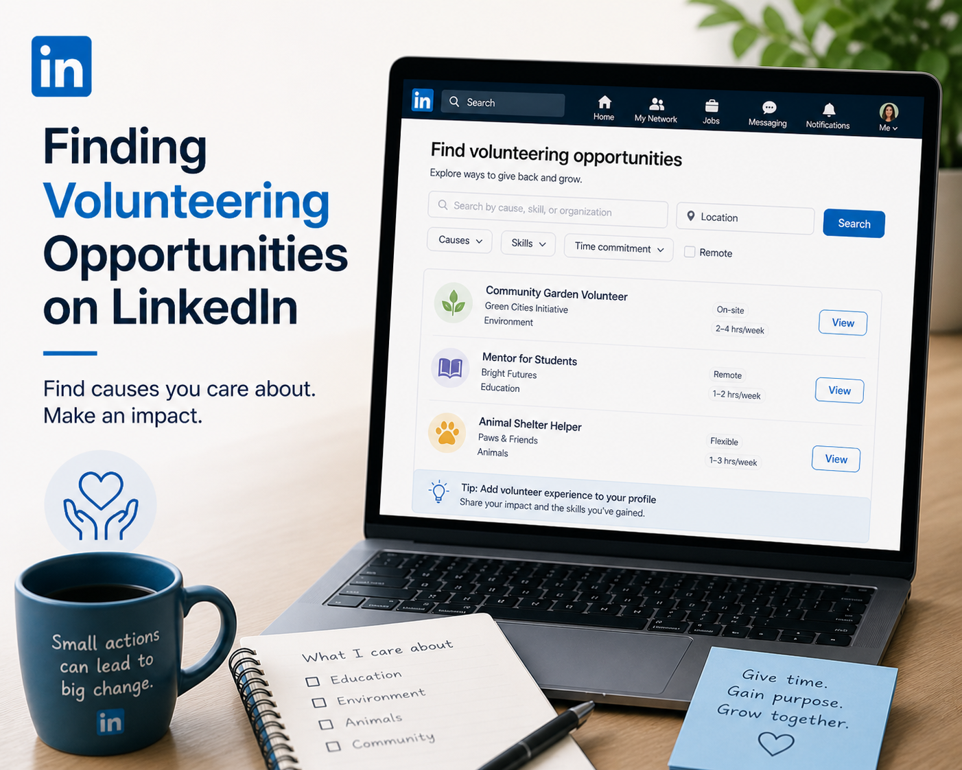 Finding Volunteering Opportunities on LinkedIn - Job Seekers Blog - JobStars USA