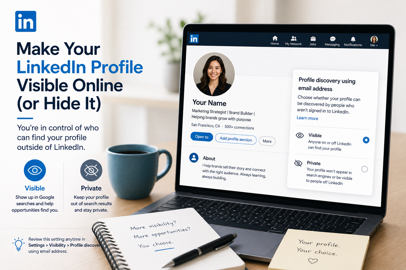 Making Your LinkedIn Profile Visible Online (or Hiding It) - Job Seekers Blog - JobStars USA
