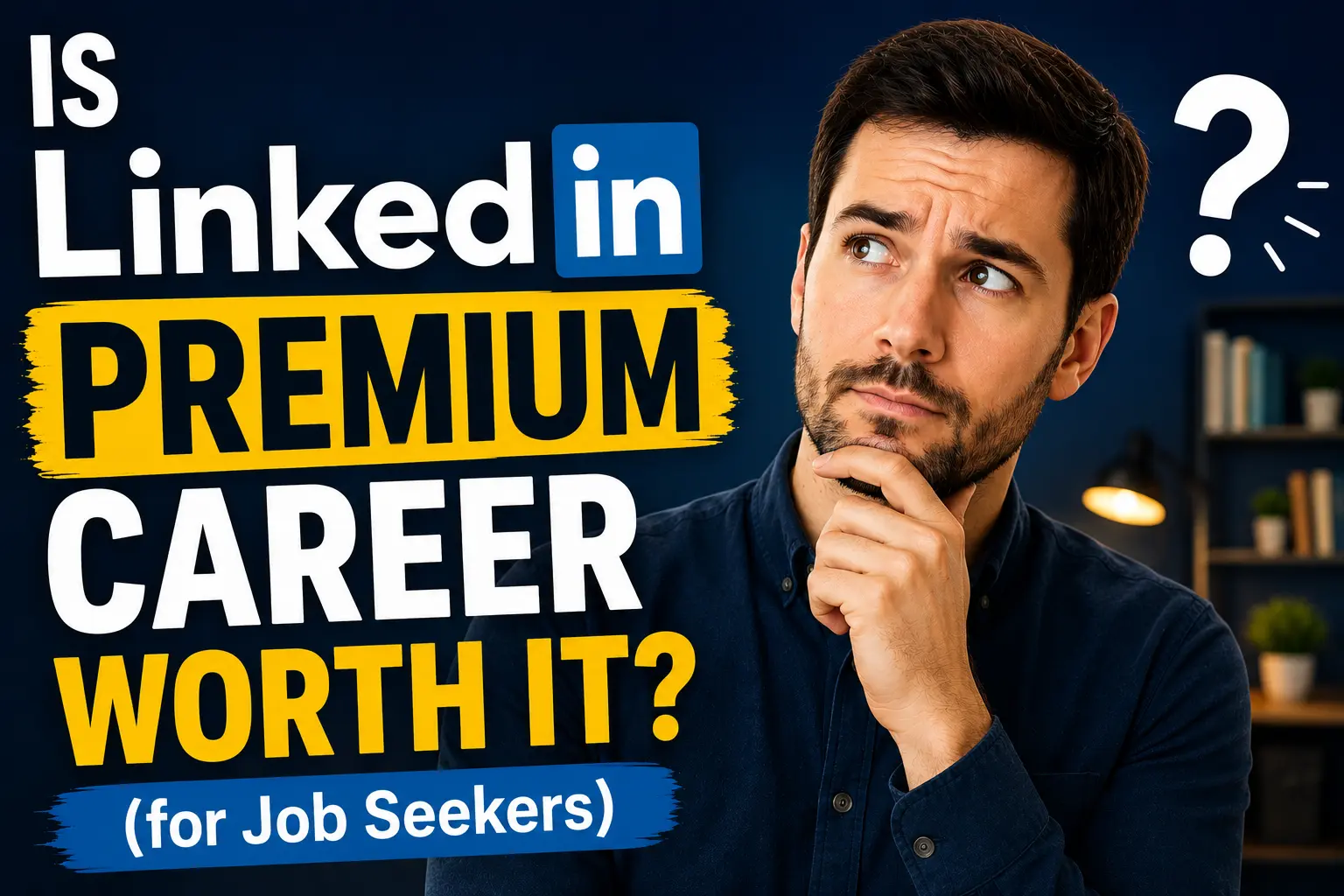 Is LinkedIn Premium Career Worth It (for Job Seekers) I Job seeker considering whether LinkedIn Premium Career is worth the cost while evaluating job search tools and career resources.