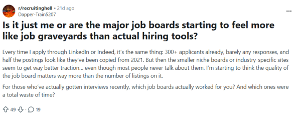 Large Job Boards Reddit - Job Seekers Blog - JobStars USA
