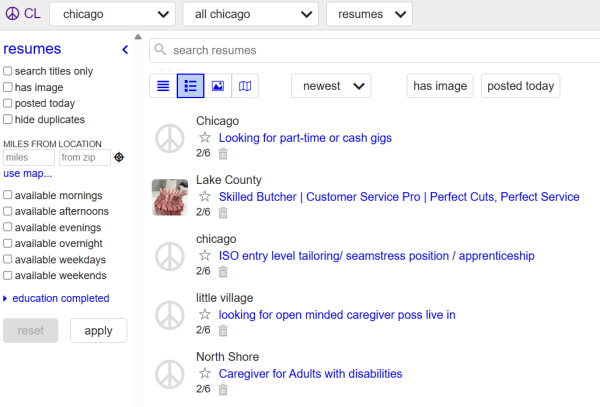 Craigslist Resumes - Job Seekers Blog - JobStars USA