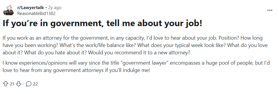 Federal Government Lawyer Reddit - Job Seekers Blog - JobStars USA